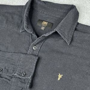 Frye‎ Men's Size Medium Shirt Classic Fit Long Sleeve Jet Black